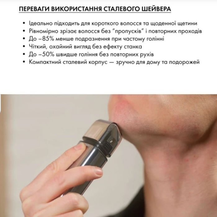 Електробритва шейвер Medica+ STEEL 10Х 1400mAh
