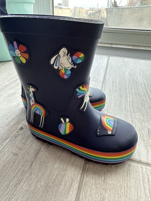 Гумові чоботи NEXT для дівчинки з утепленням 23 р.