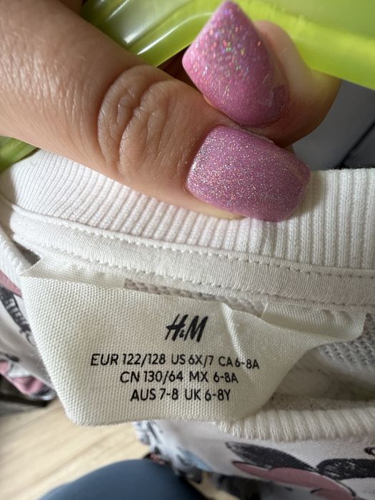 Sukienka dresowa minnie mouse H&M 122/128