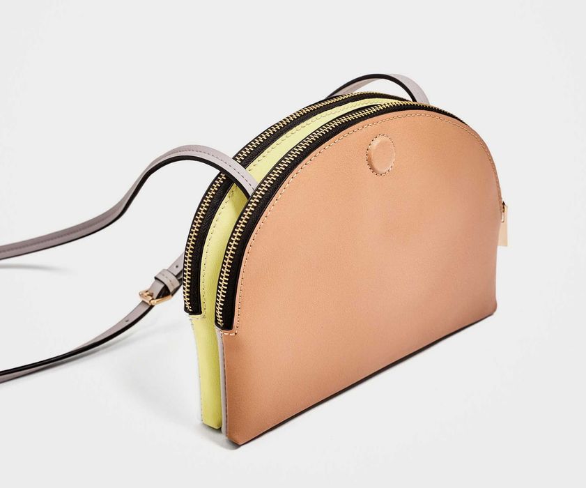 ZARA nOWA wielobarwna torba torebka listonoszka 2W1