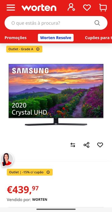 TV Smart Samsung 43 polegadas
