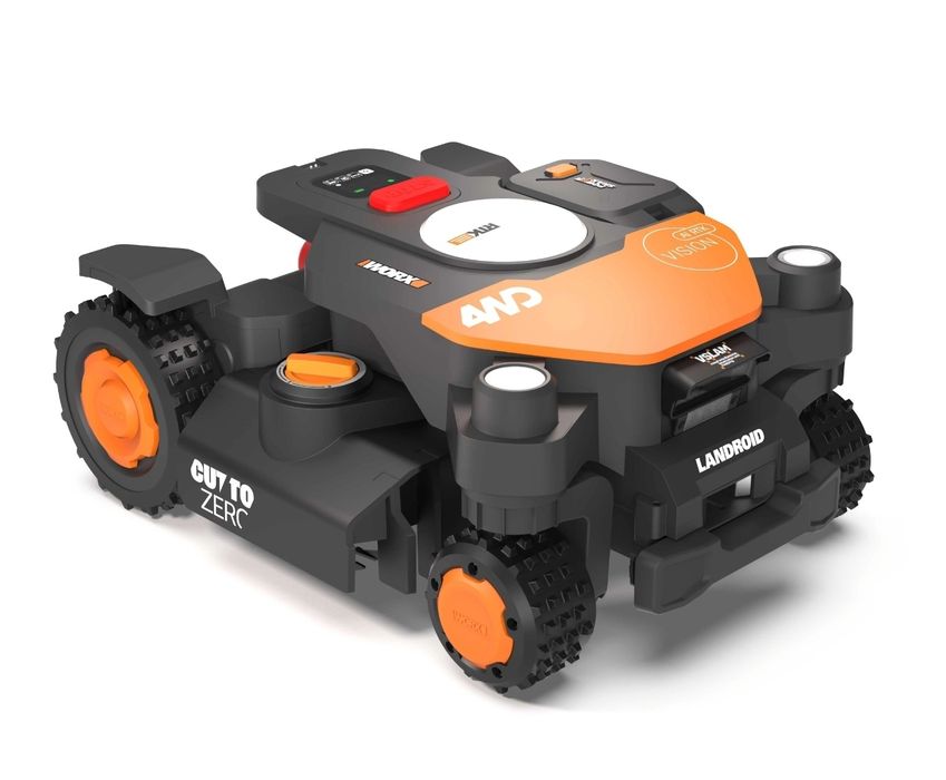 Robot koszący Worx Vision Cloud RTK kosiarka automatyczna 4000m2  WR34