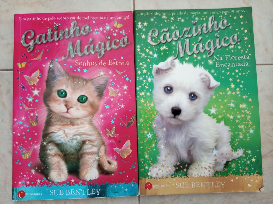 Livros Gatinho Mágico e Cãozinho Mágico
