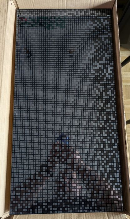 Płytki Dekor PIXEL czarne 60x30 cm 4 szt.