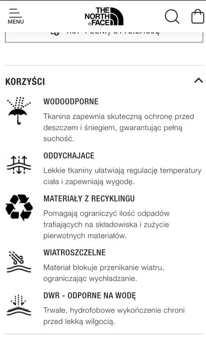 Spodnie męskie przeciwdeszczowe. Firmy THE NORTH FACE. Rozmiar 42