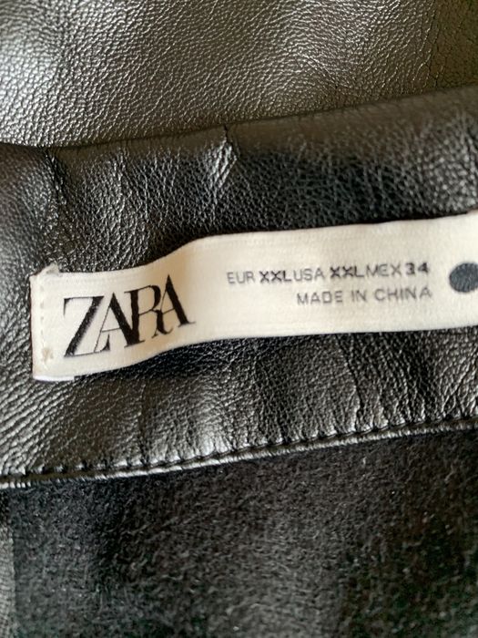Спідниця екошкіра zara XXL