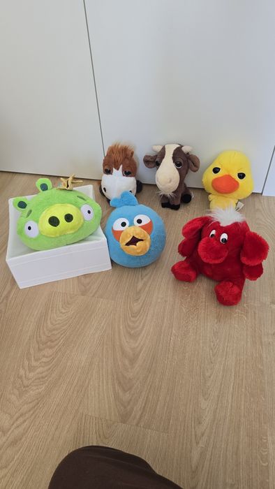Lote de Peluches Colecionáveis (Angry Birds, Kodak, Lidl)
