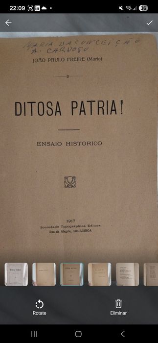 Ditosa Pátria! Por João Paulo Freire (Mario