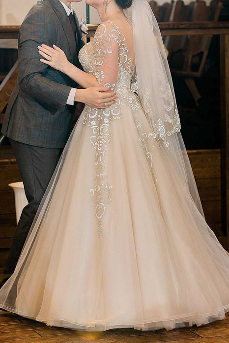 Весільна сукня болеро чохол кільця у подарунок, свадебное платье