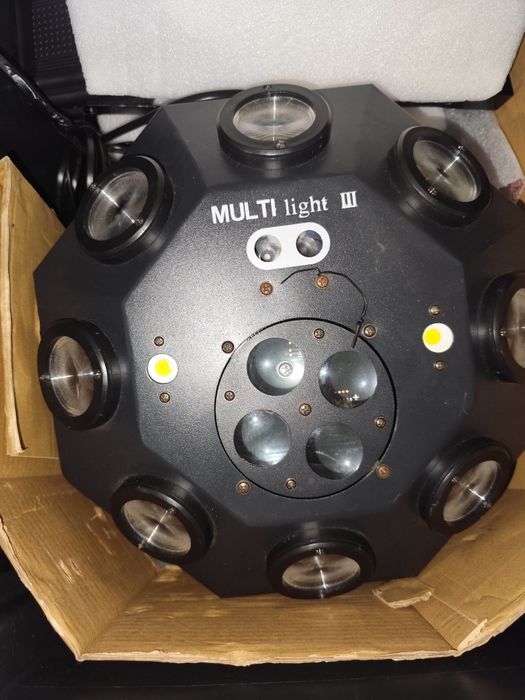 Luz laser de feixe de LED com efeito estroboscópico rotativo 8 Bee Eye