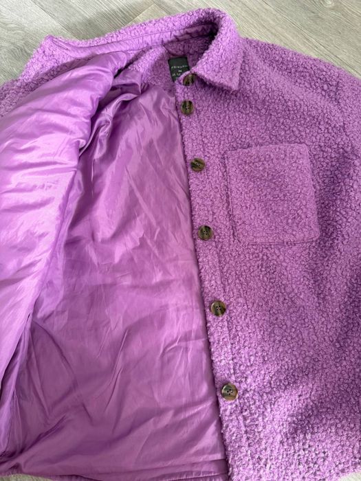Лавандова тепла куртка сорочка