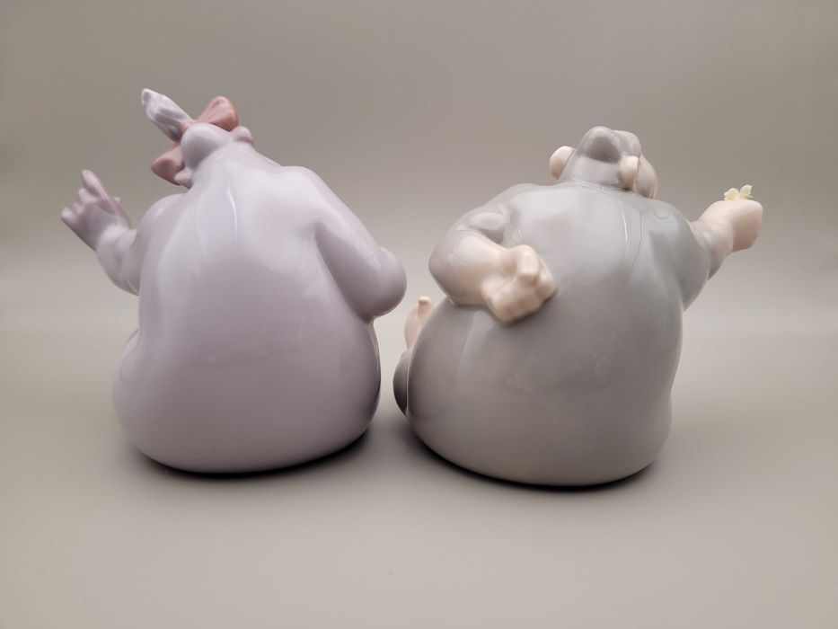 Статуэтки " Гориллы "Nao Lladro . Испания 10.5 см