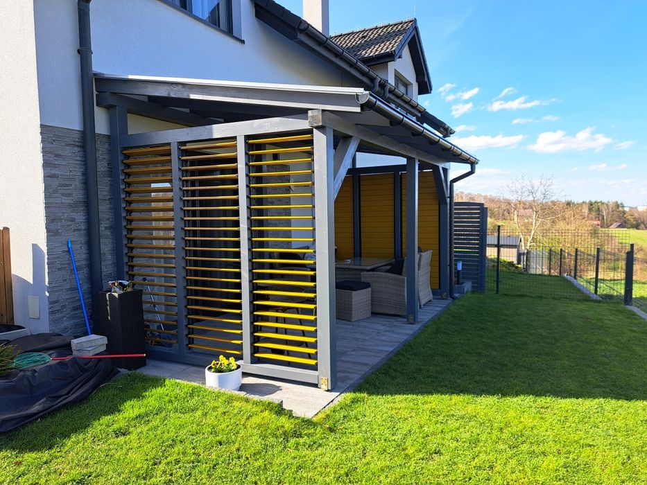 Zadaszenia tarasów wiaty pergole zabudowa tarasu taras drewniany