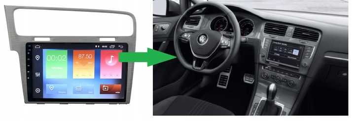 Radio nawigacja Android GPS VOLKSWAGEN GOLF 7 VII 13r nowe z defektem