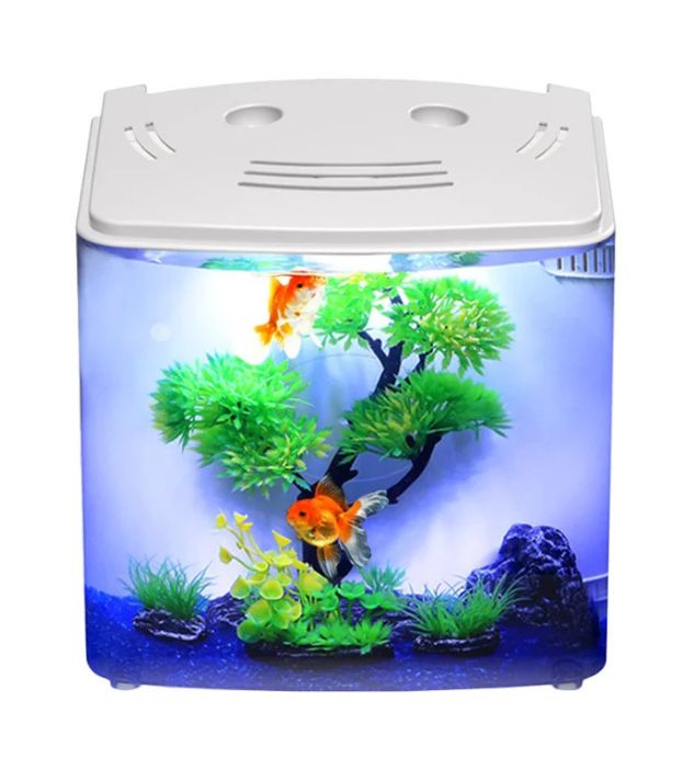 Аквариум комплект SunSun ATS-220 4 литров Белый, чёрный