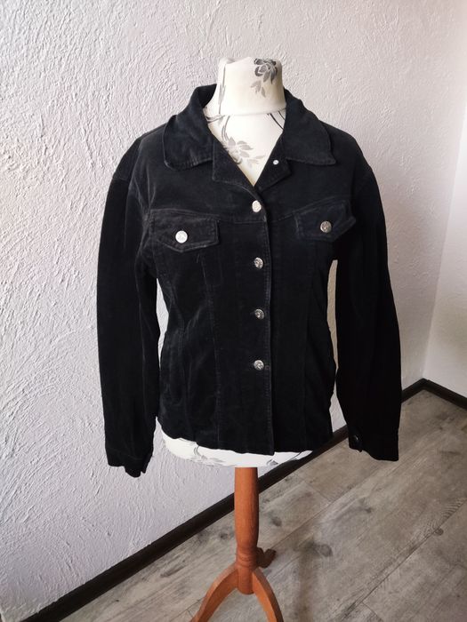 Czarna klasyczna katana damska 40 L sztruks