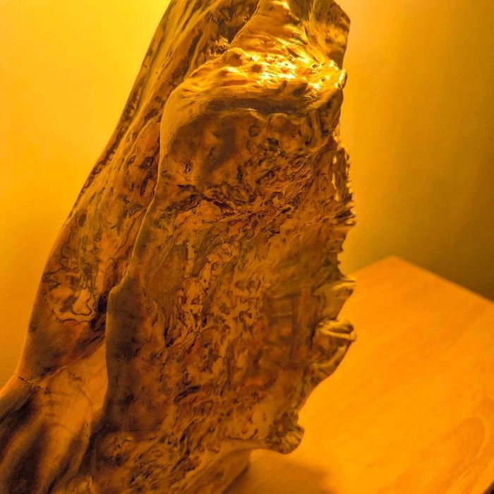 Светильник из дерева "Время"