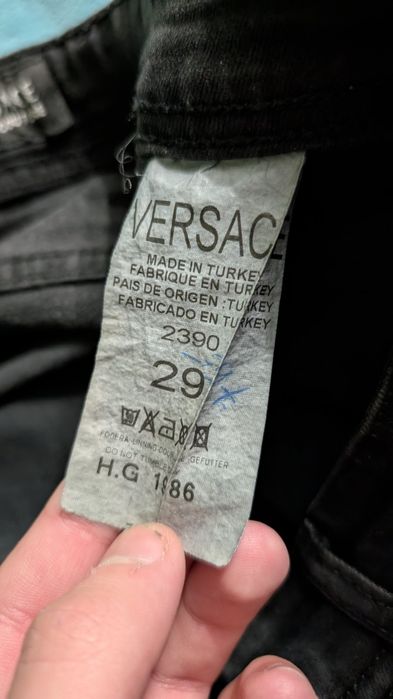 Джинси чорні Versace