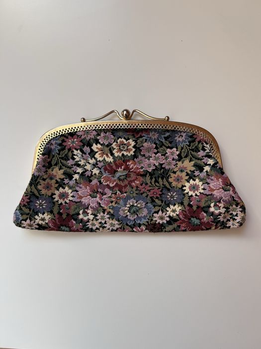 Wizytówka gobelinowa vintage