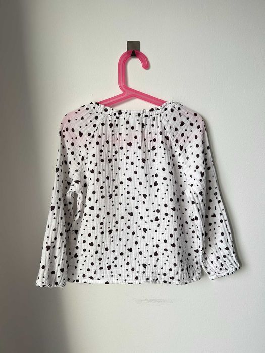 Koszula bawełniana galowa biała dla dziewczynki 116 Little Kids