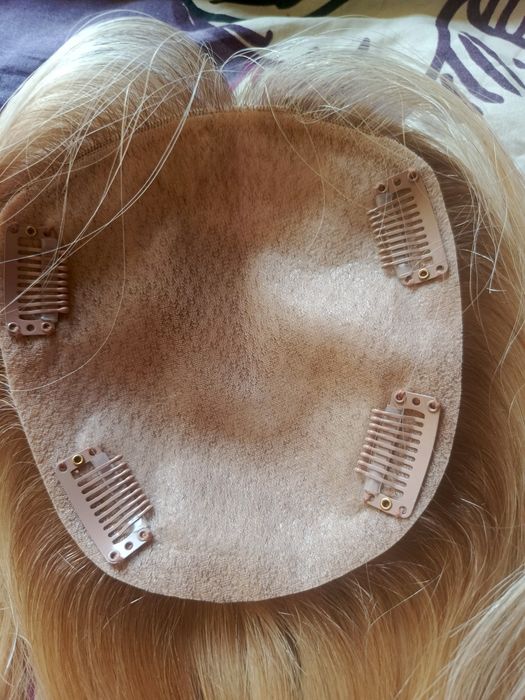 Topper tupet blond