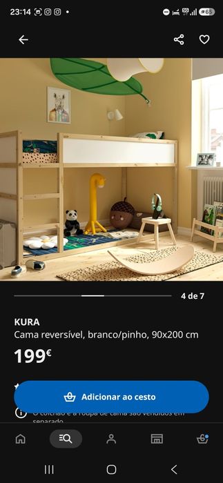 Cama reversível criança
