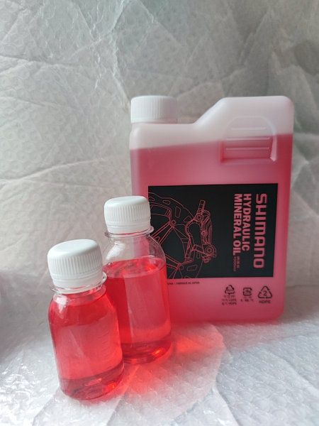 Гальмівна рідина Shimano. Минеральное масло. Тормозная жидкость