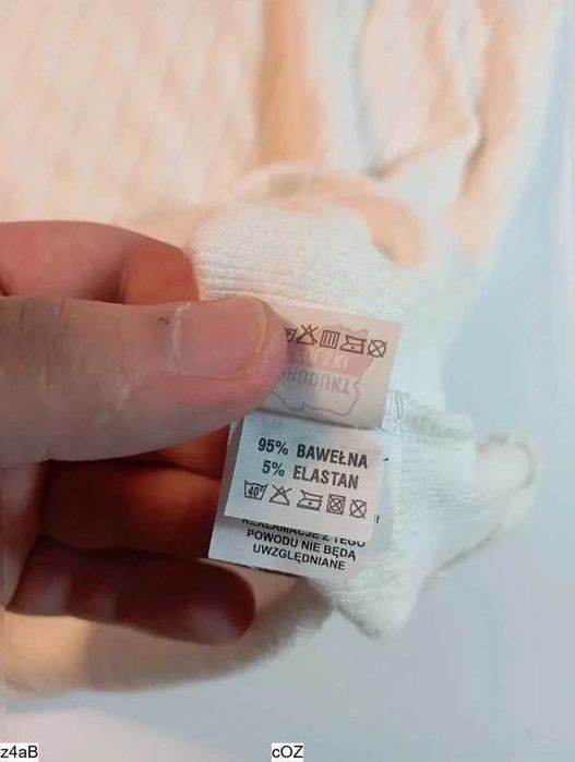 Biały bezrękawnik damski Xana prążkowany bawełna XS/S