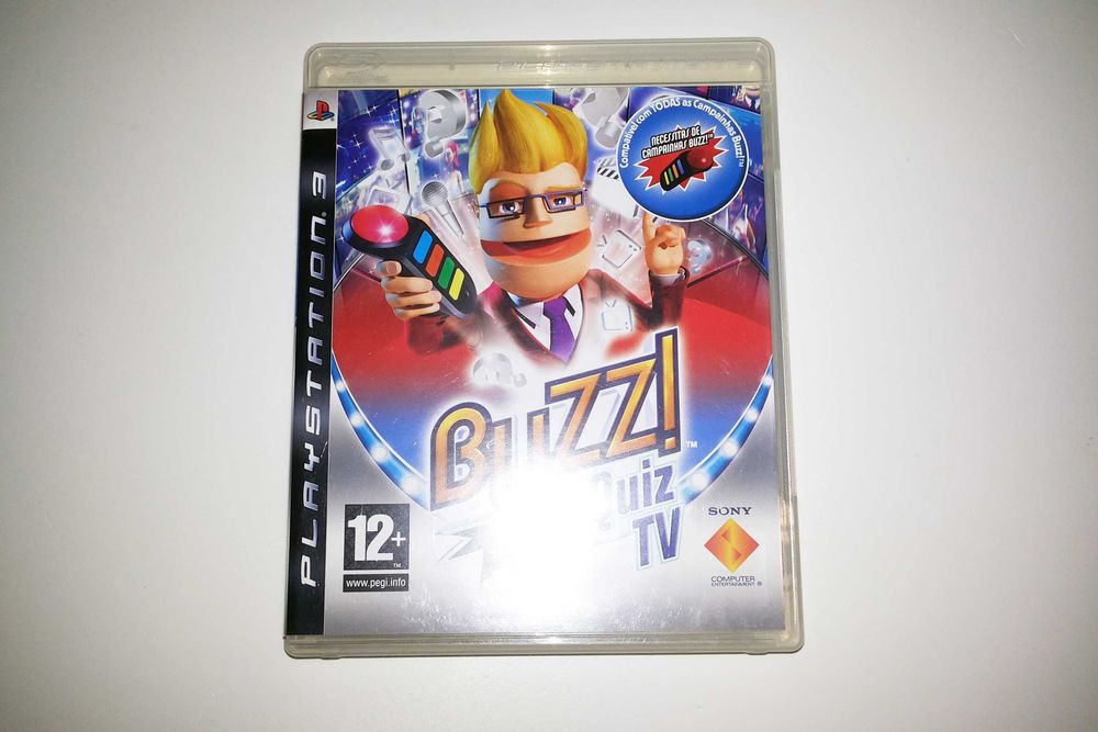 Buzz Quiz TV + Campainhas - Jogo para Playstation 3 - PS3