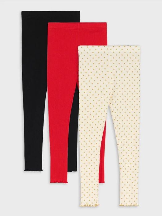 Легінси бавовна 3 пари комплект (122/128) нові