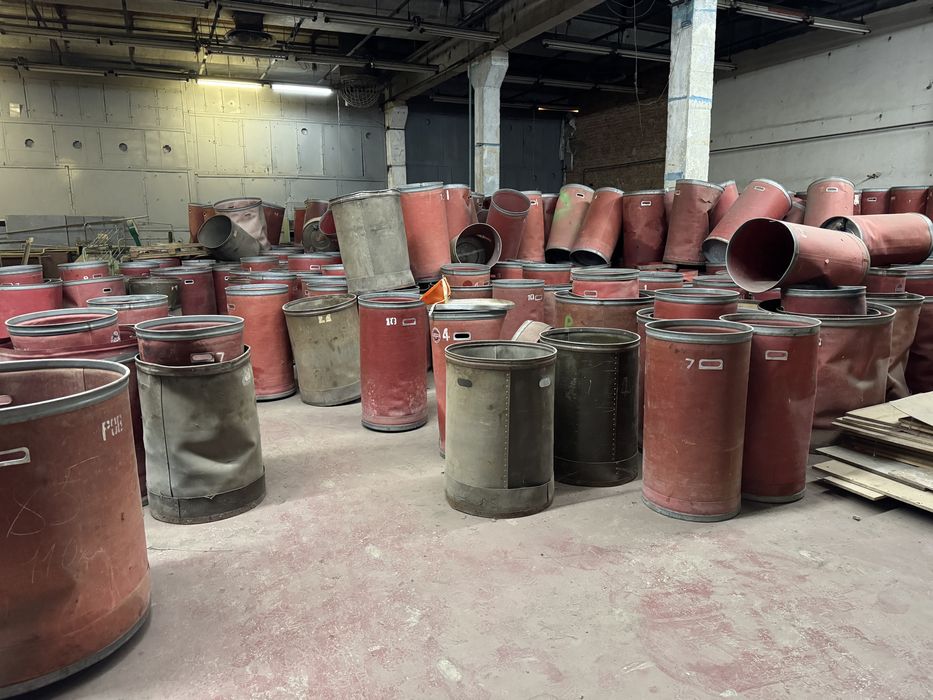 Бочки картонні з металевим каркасом