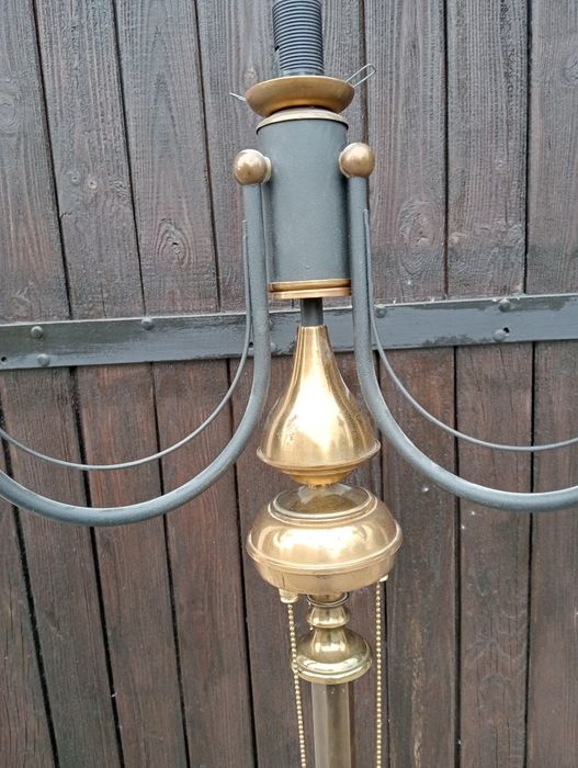 Lampa stojąca mosiądz.