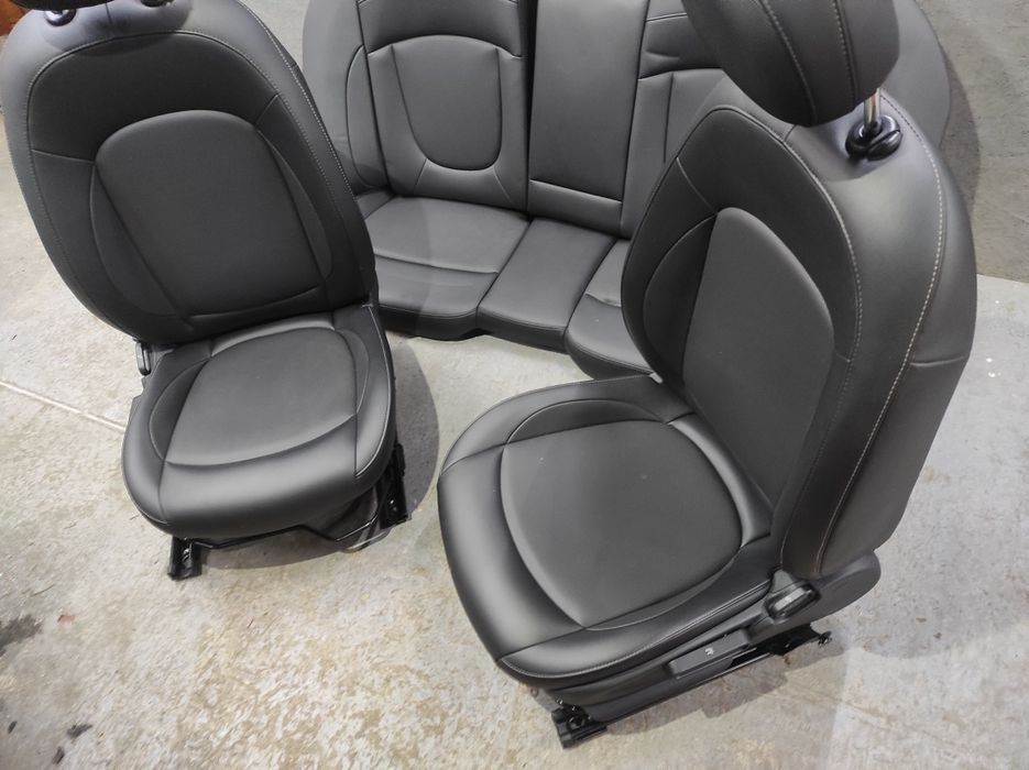 Салон Сиденья Mini F54 Ф55 F60 Сидушки Черная Кожа Clubman cooper Ф54