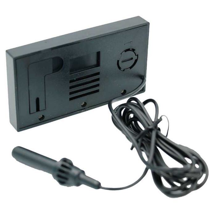 Termómetro Higrómetro digital, com sonda, max/min, botões vermelhos