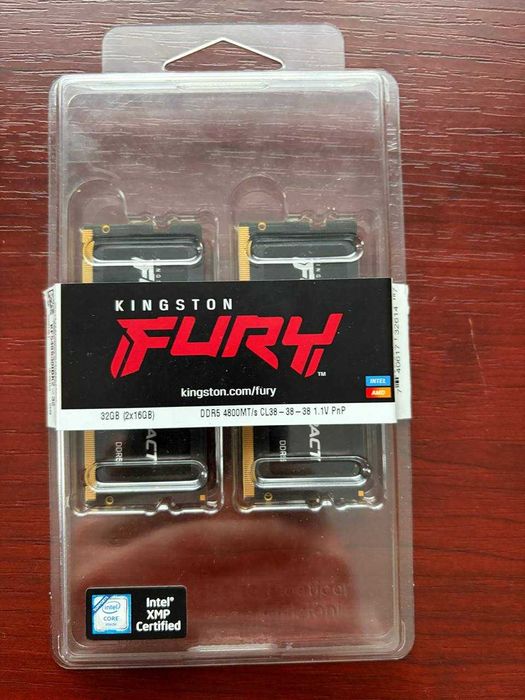 оперативна пам'ять kingston fury DDR5-4800 32GB (2x16GB)