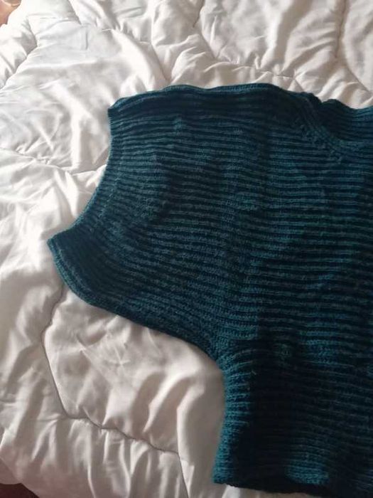 Poncho Camisola Azul