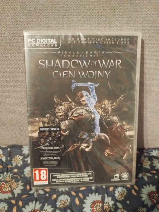 Gra PC - Środziemie. Cień Wojny - Nowa, w folii.