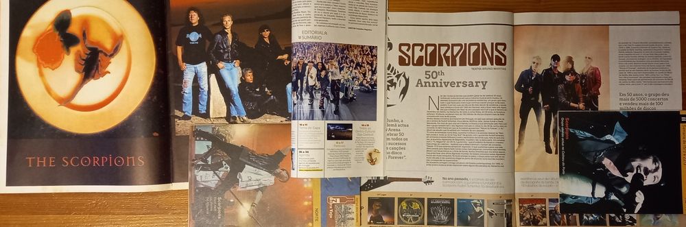 Scorpions na JAM music 1995 mais quatro 2002, 2016 e 2018