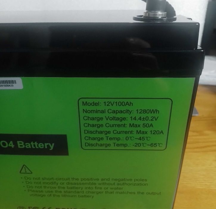 Залізофосфатний Акумулятор Lifepo4 100ah