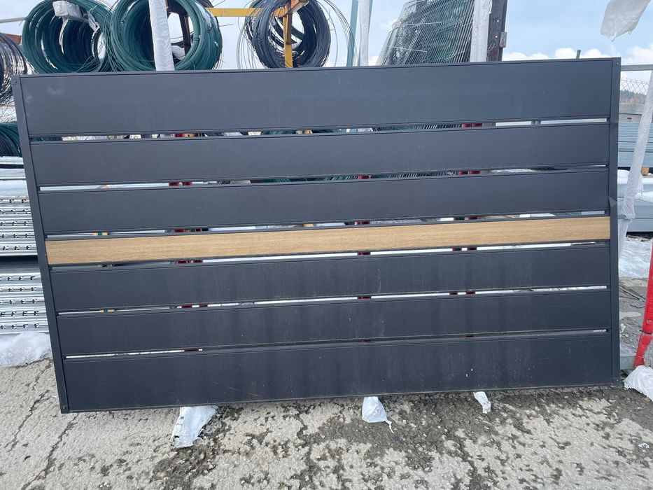 Przęsło 120x200cm oc+ral czarny + drewno