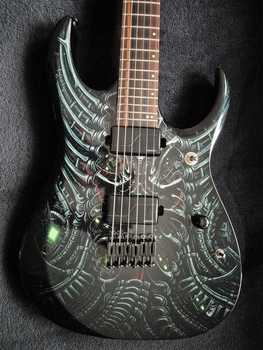 Ibanez RG RGD 61 ALA - baryton, Fishman Fluence Modern, grafika Alien