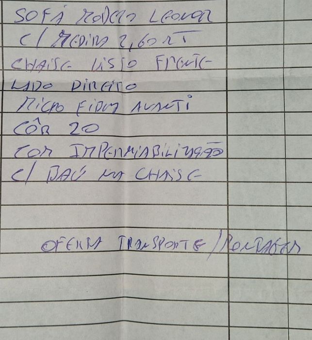 Sofá veludo cinzento c/chaise 2.60m