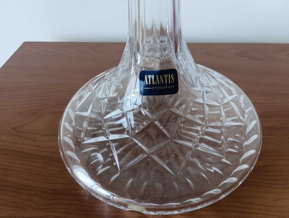 Garrafa decanter em cristal Atlantis