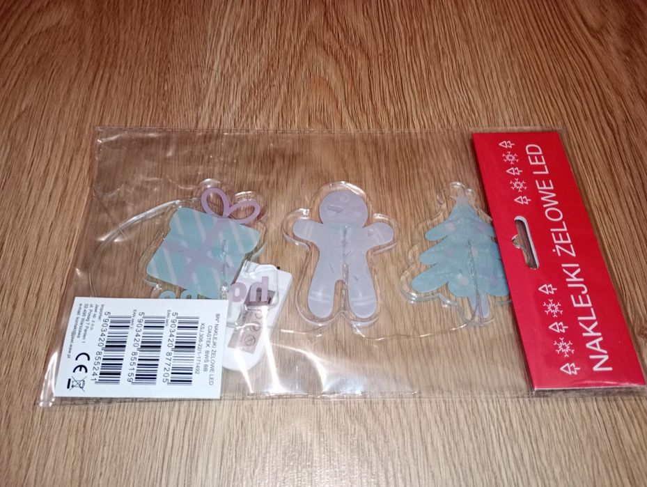 Nowe świąteczne naklejki żelowe LED