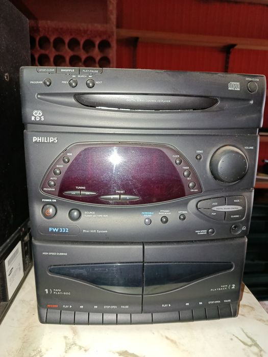 Aparelhagem som, com 2 colunas Philips