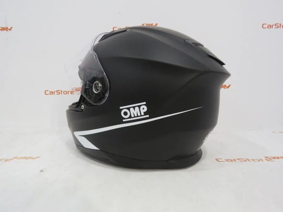Capacete OMP Circuit EVO Preto Matte + Amarelo + Branco