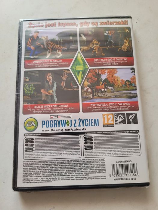 PC DVD The Sims 3 dodatek zwierzaki