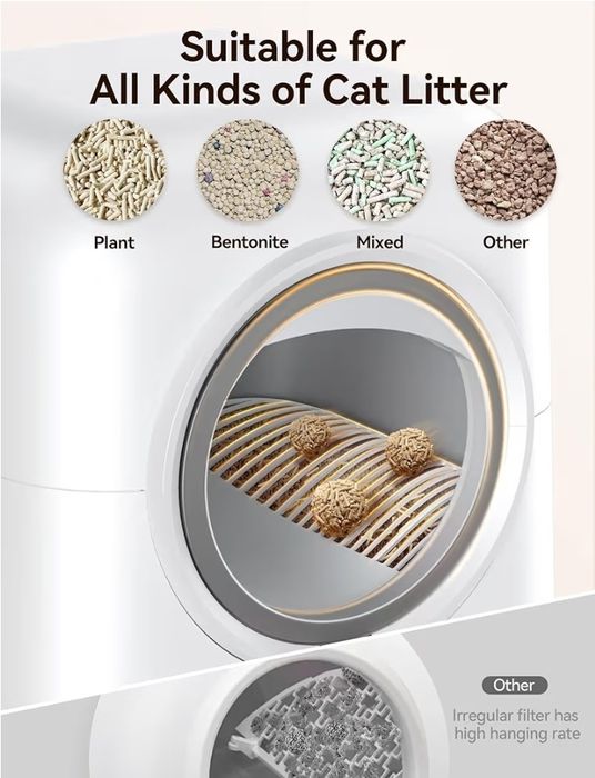 Caixa de areia de gato automática nova