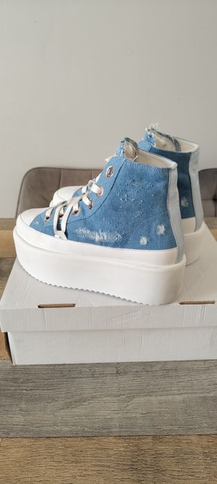 NOWE buty sneakersy na platformie damskie Inuikii levy jeans rozm 40
