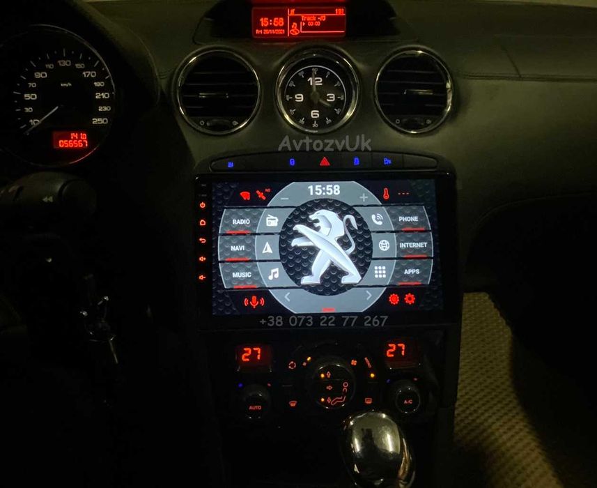 Магнитола PEUGEOT 308 408 RCZ GPS USB Пежо 2 дин CarPlay Android 15